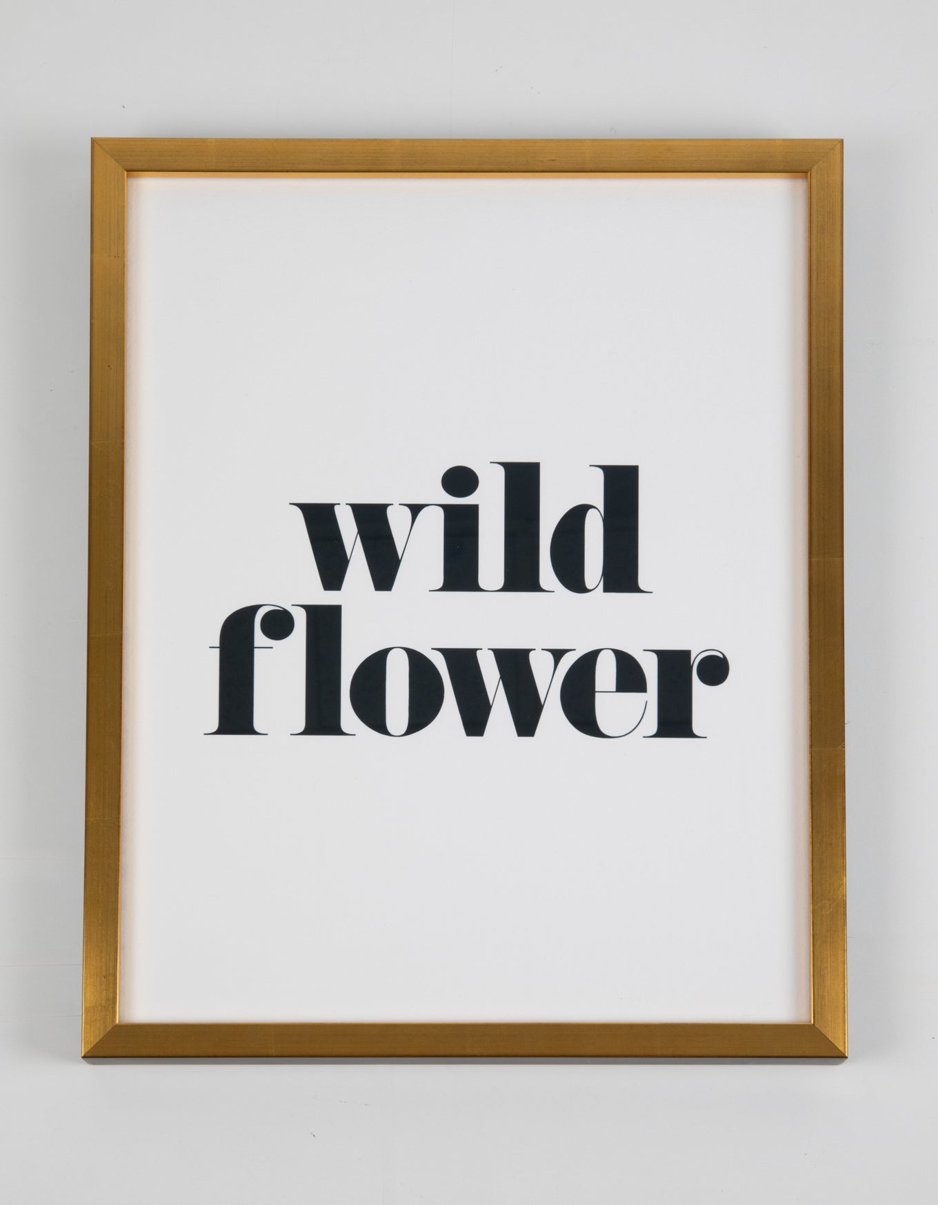 Black & Gold Motivational Frame - Wild Flower