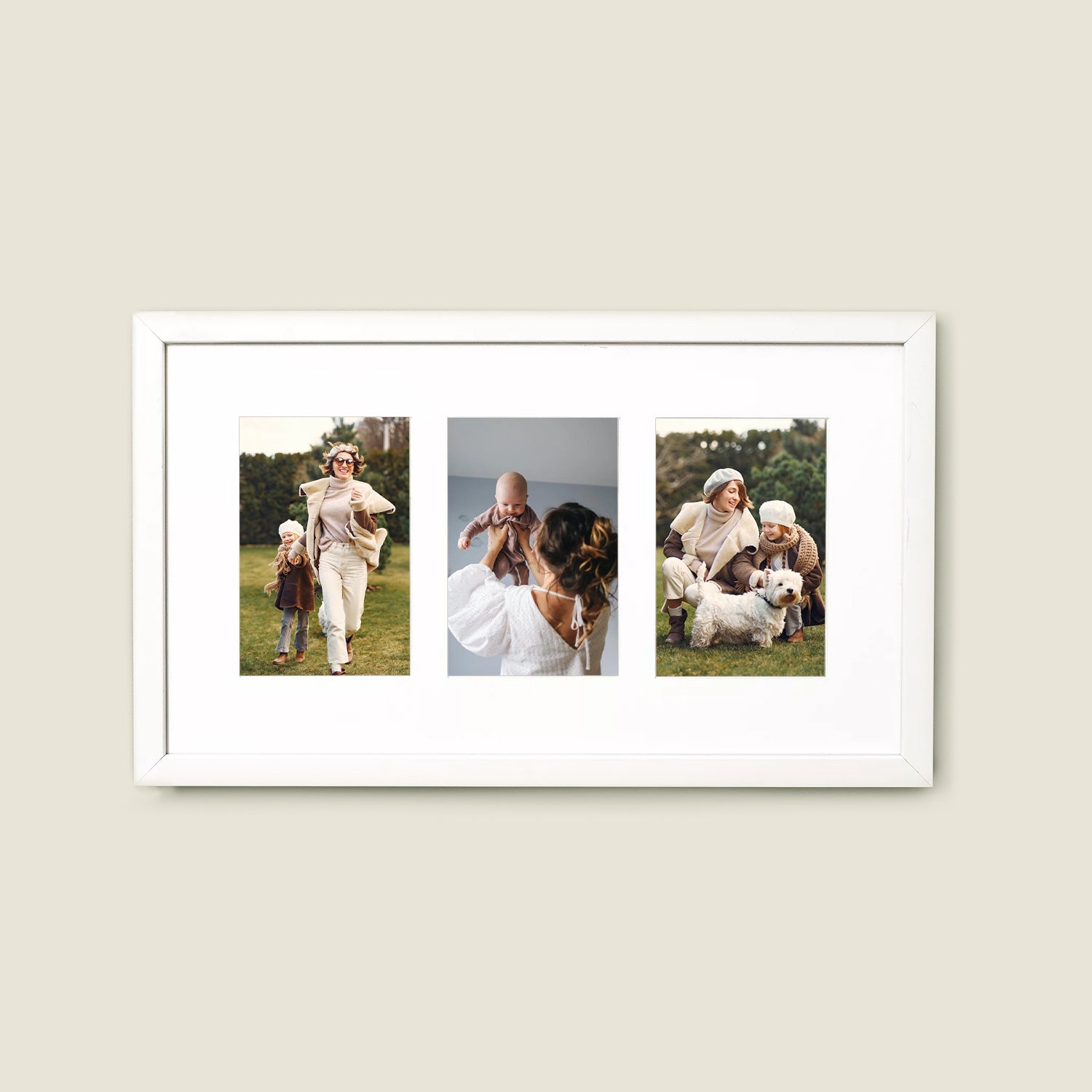 The Triptych White Gallery Frame - Skyframe