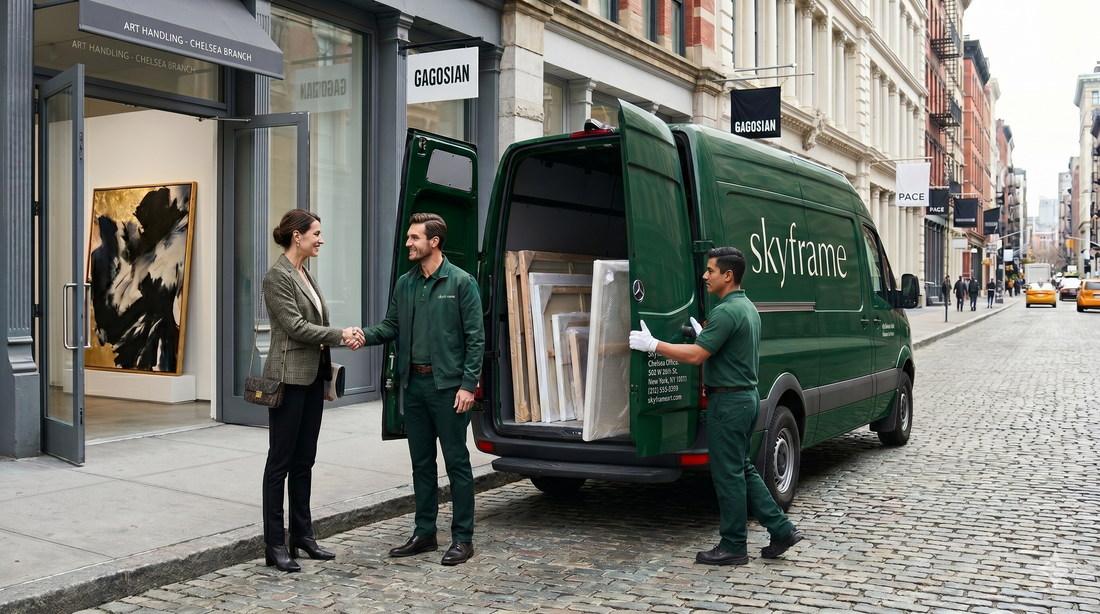 Skyframe custom framing and fine art for art fairs in NYC