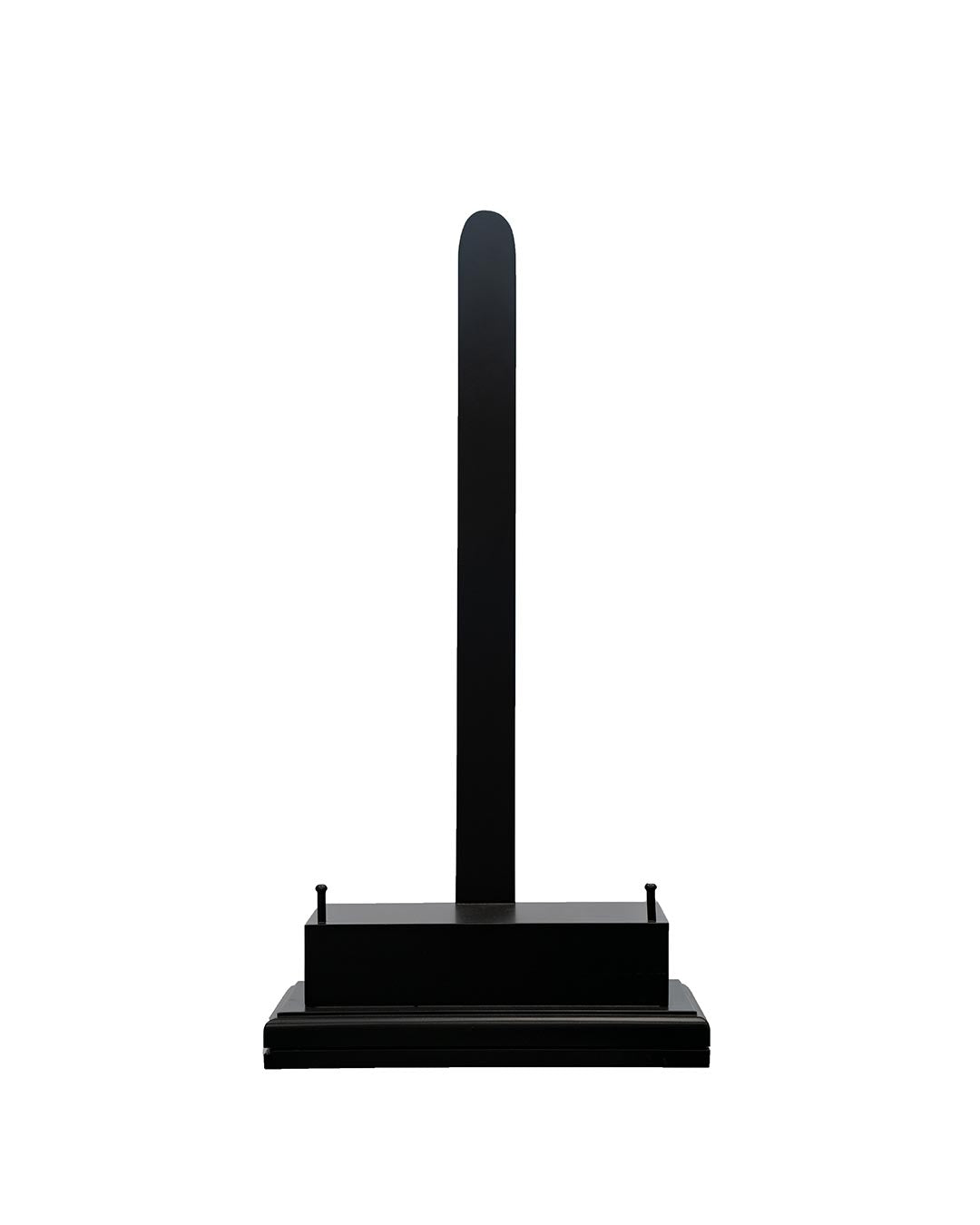 Skyframe black lacquered table top easel for art