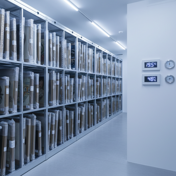 Climate-Controlled Art Storage Room