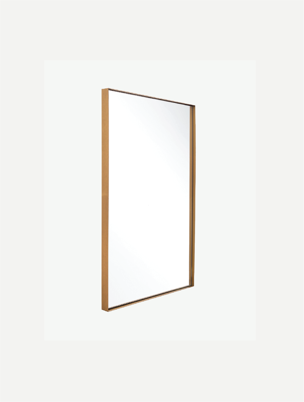 brass framed mirror