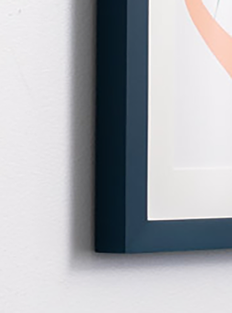 close up mouth we say what we mean and mean what we say on green background in thin white frame