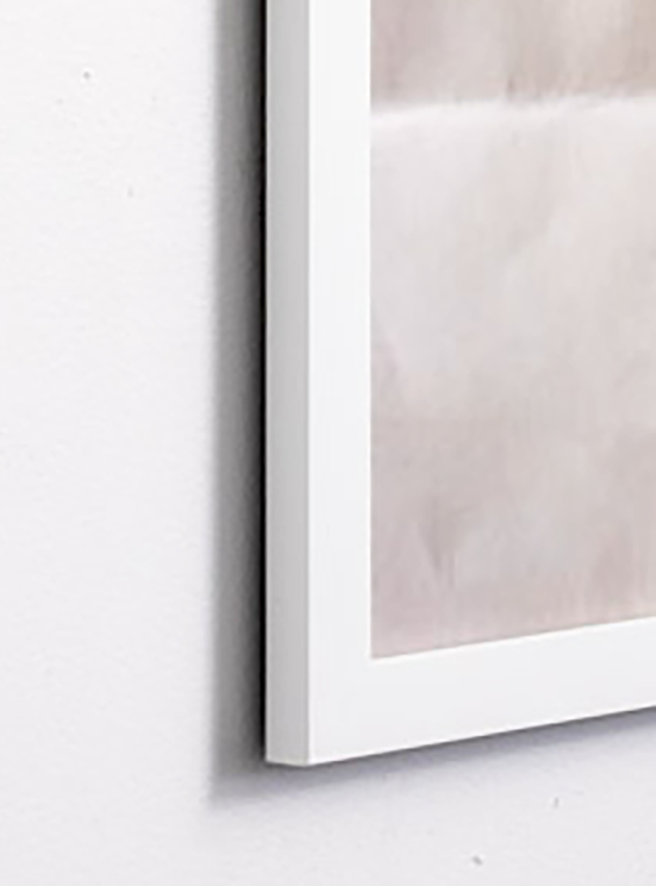 close up white and orange we say what we mean and mean what we say in thin white frame