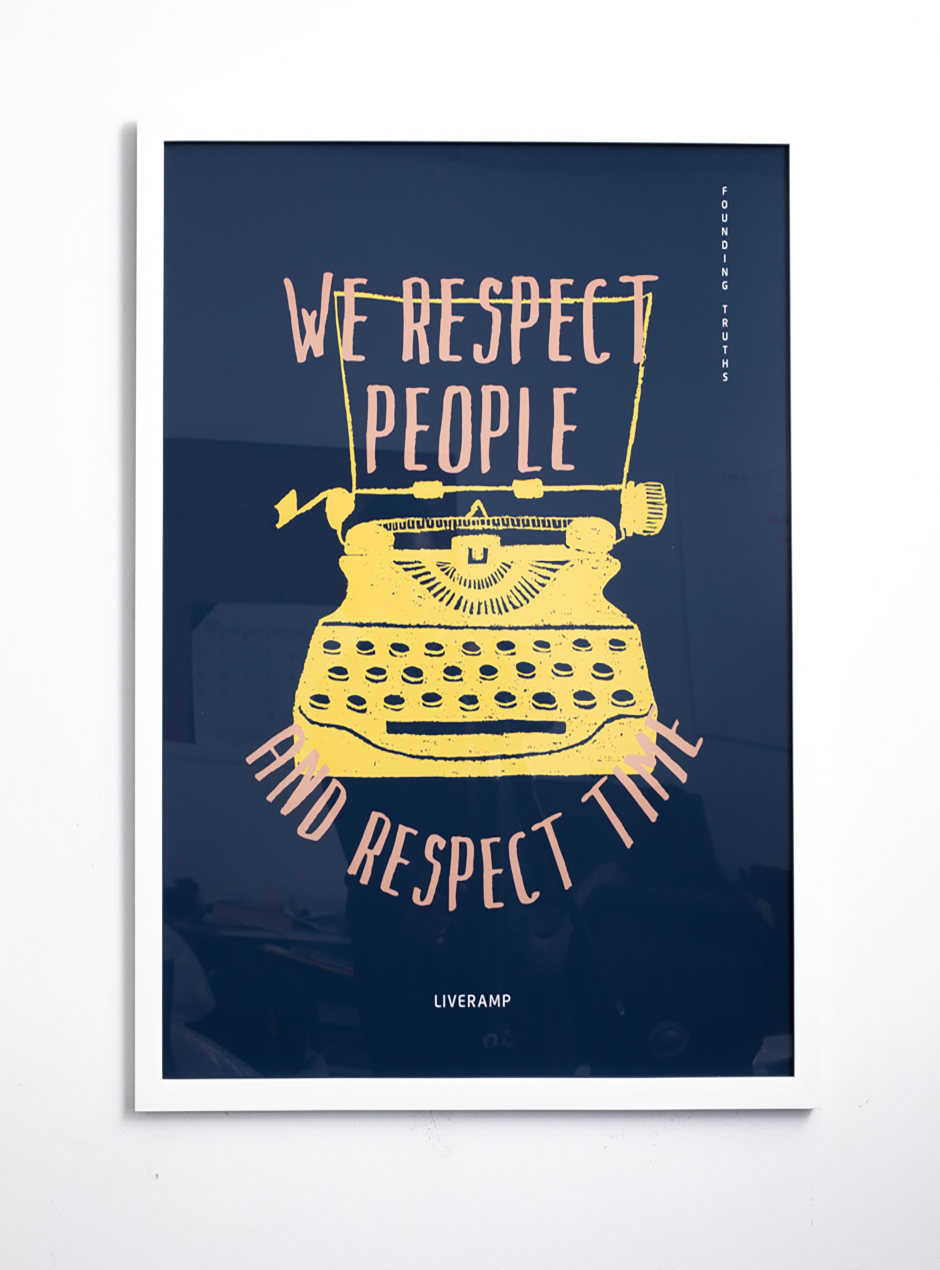 We Respect People & Time ( Navy )