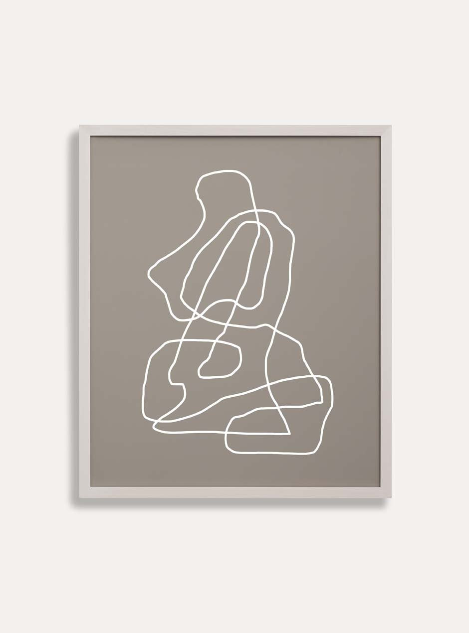thin white frame