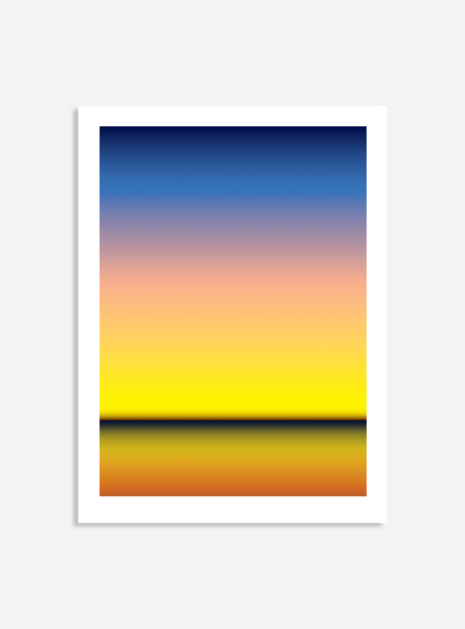 colorful sunset over the water