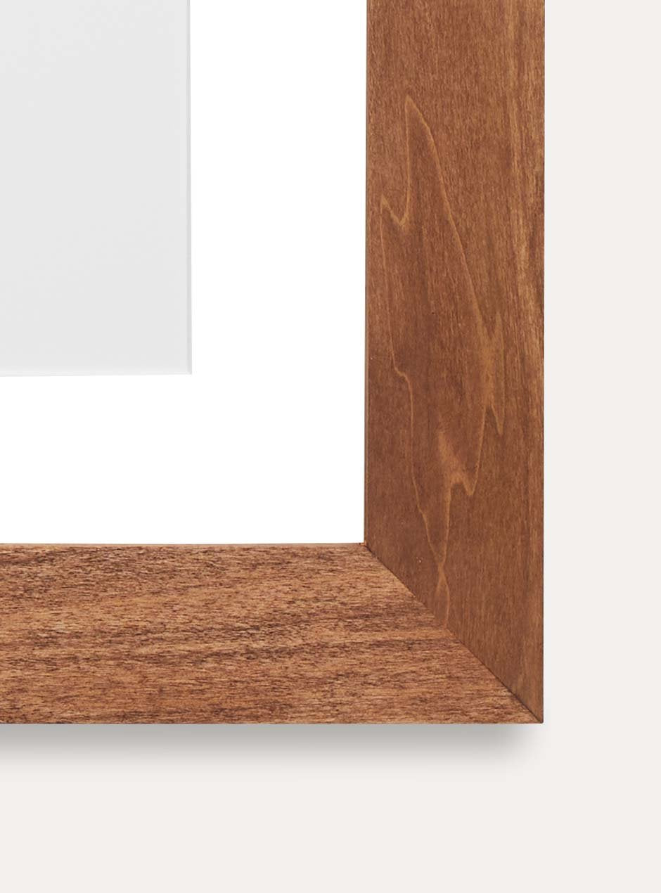 close up corner wooden frame