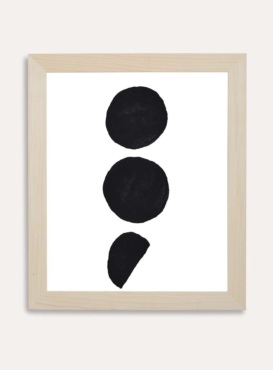 light wooden frame
