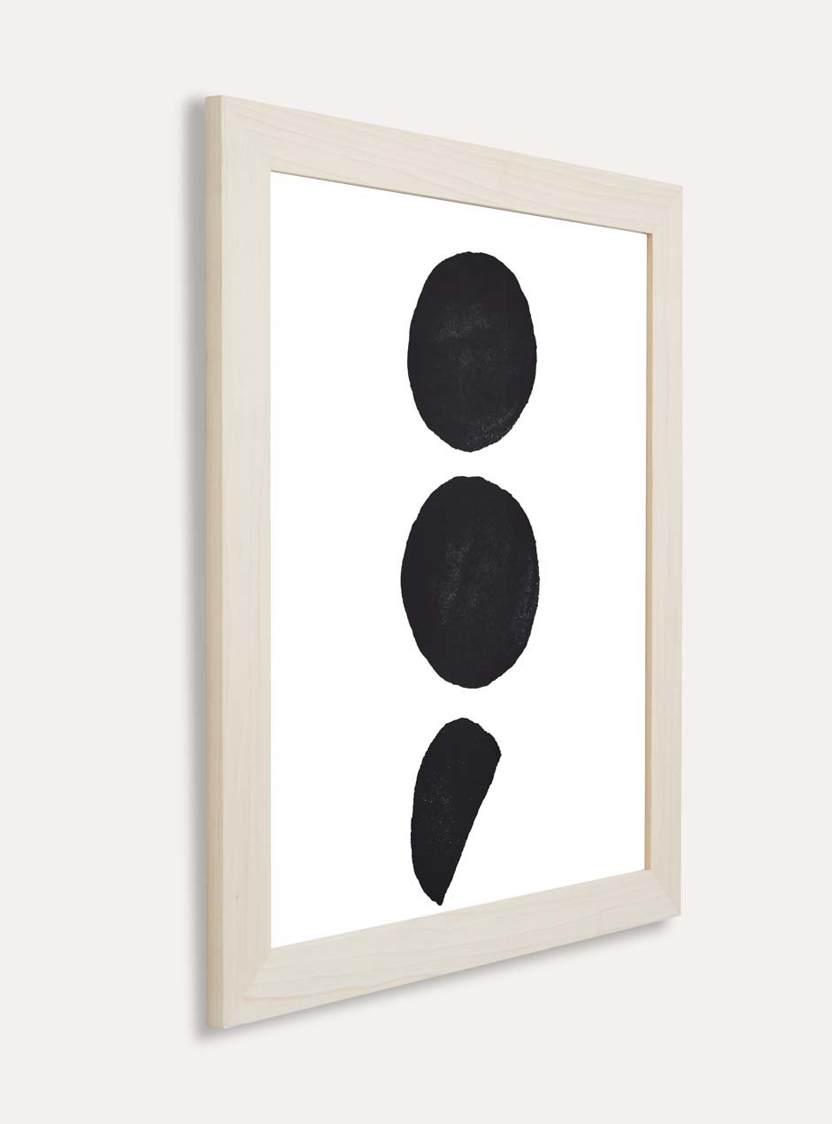 side view light wooden frame