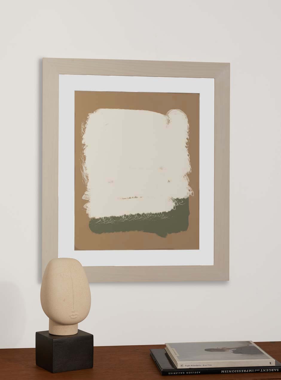  maple wood frame hung in home