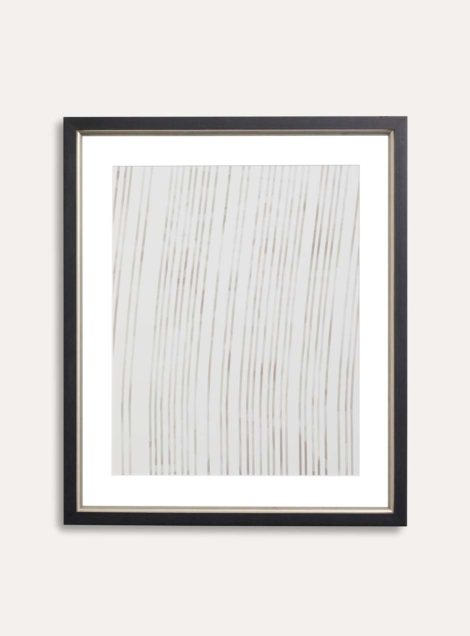 black frame with silver inner detailing 