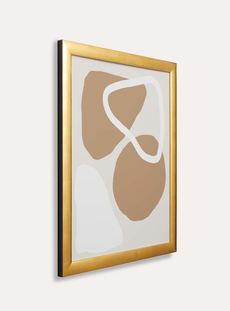 side view gold frame