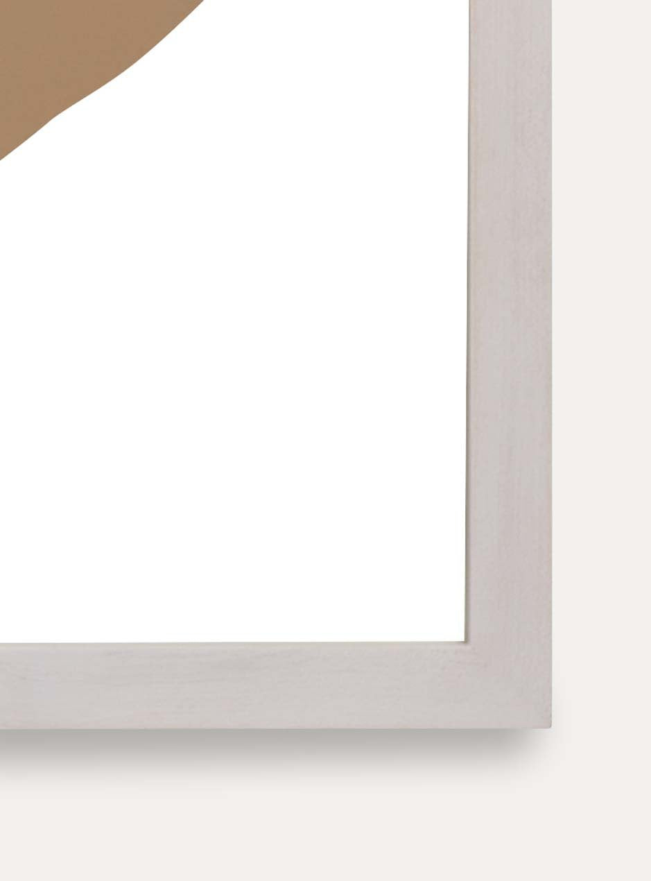 corner thin white frame
