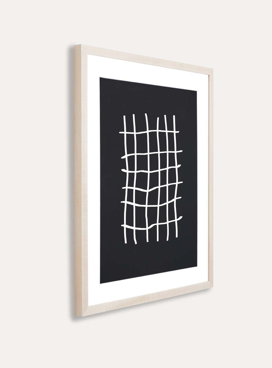 side view  thin wooden frame  