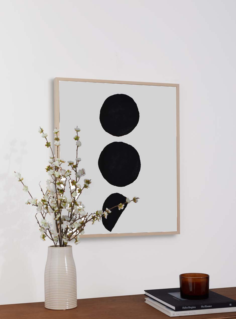  thin wooden frame  hung in home