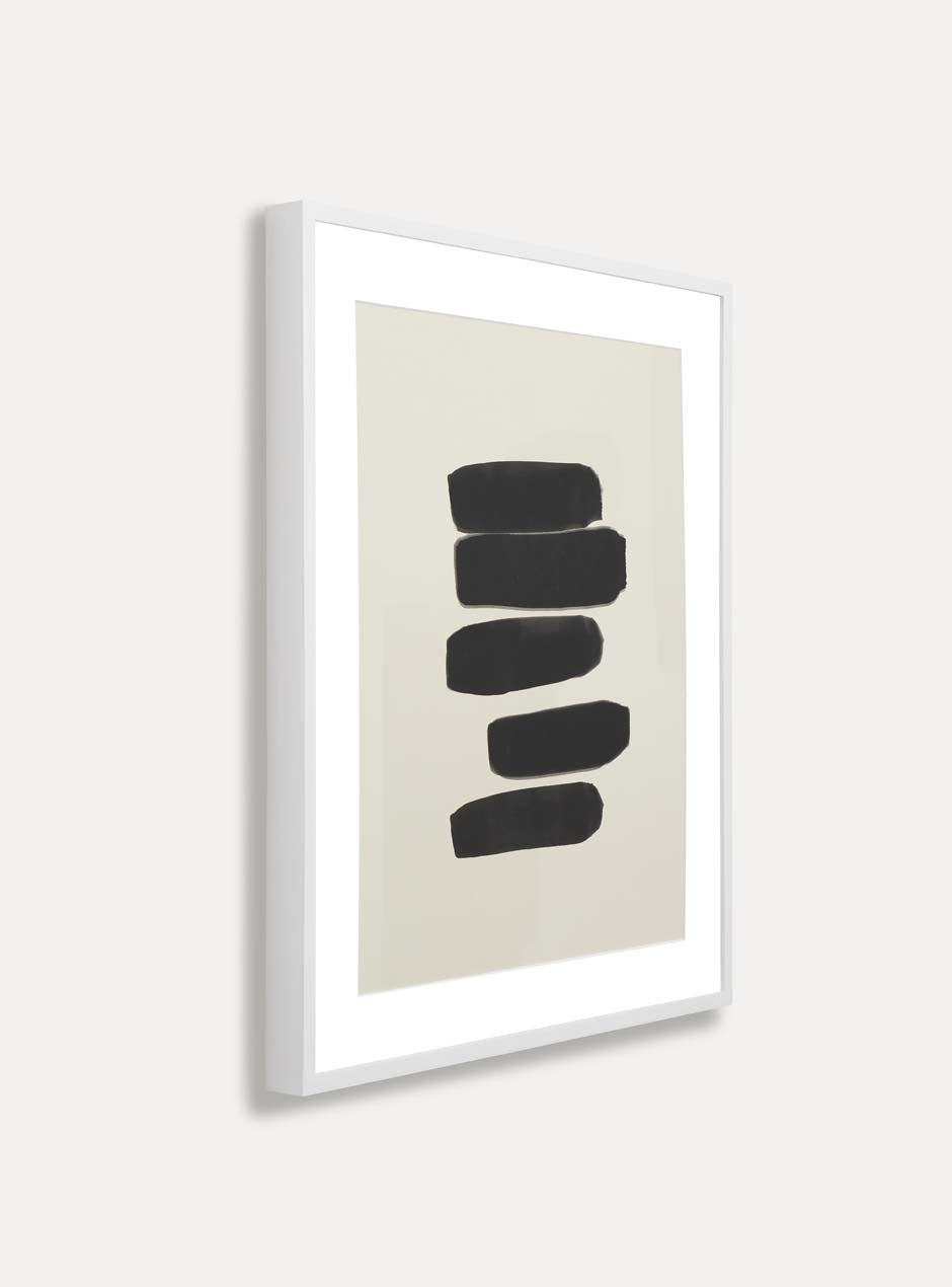 side view thin white frame