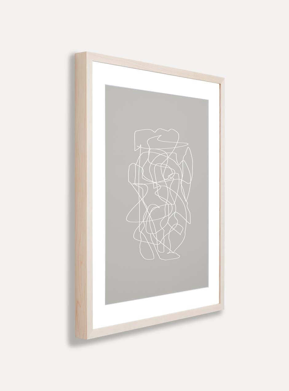 side view thin wooden frame  