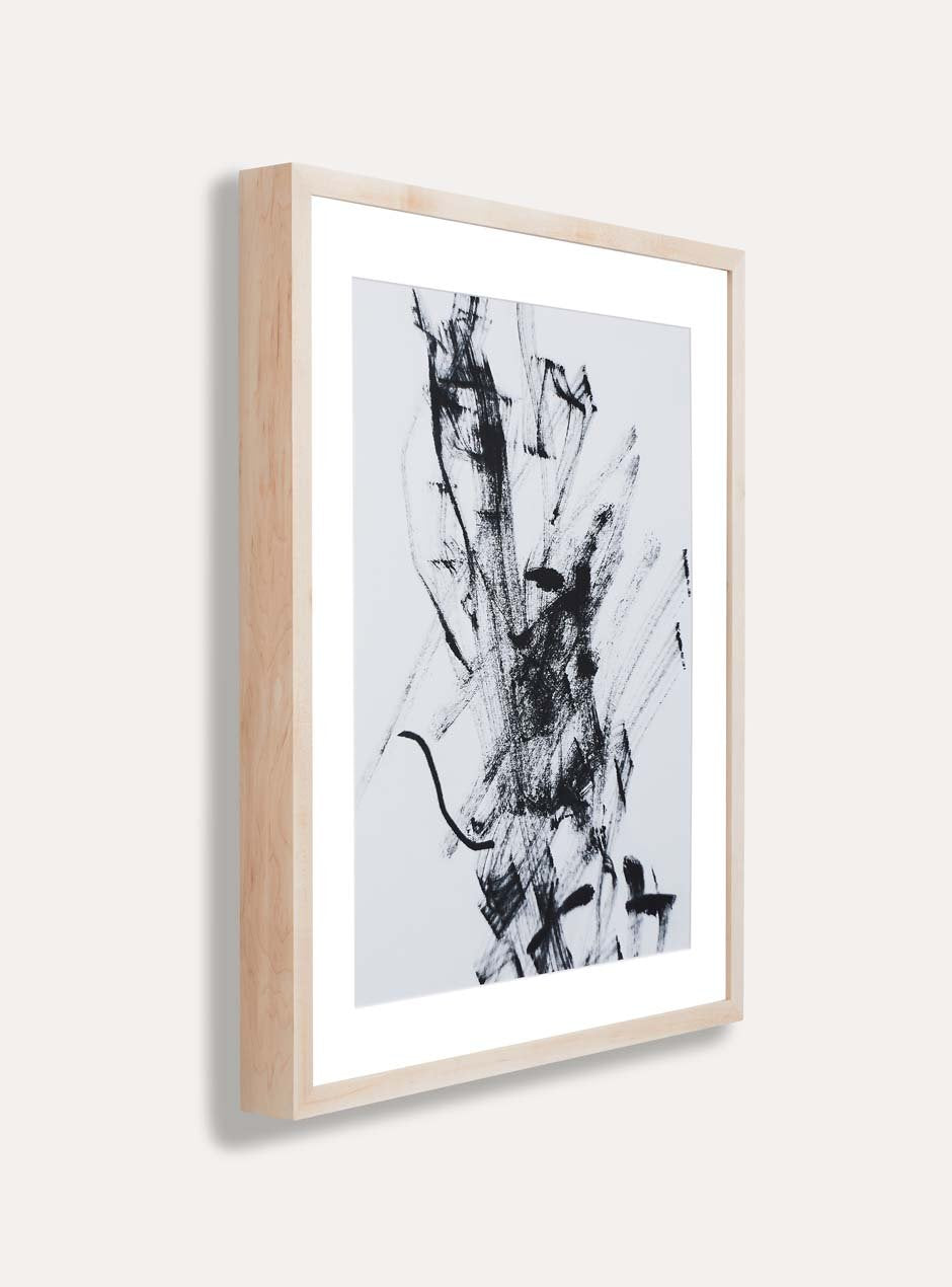 side view  thin wooden frame  