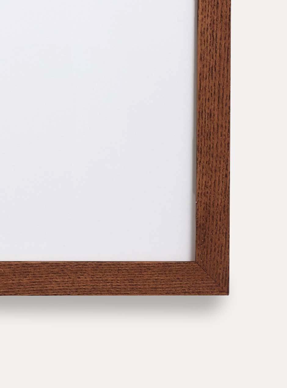 close up of thin wooden frame