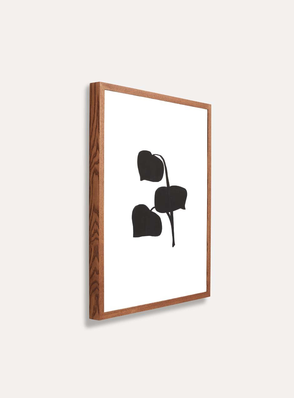 side view thin wooden frame
