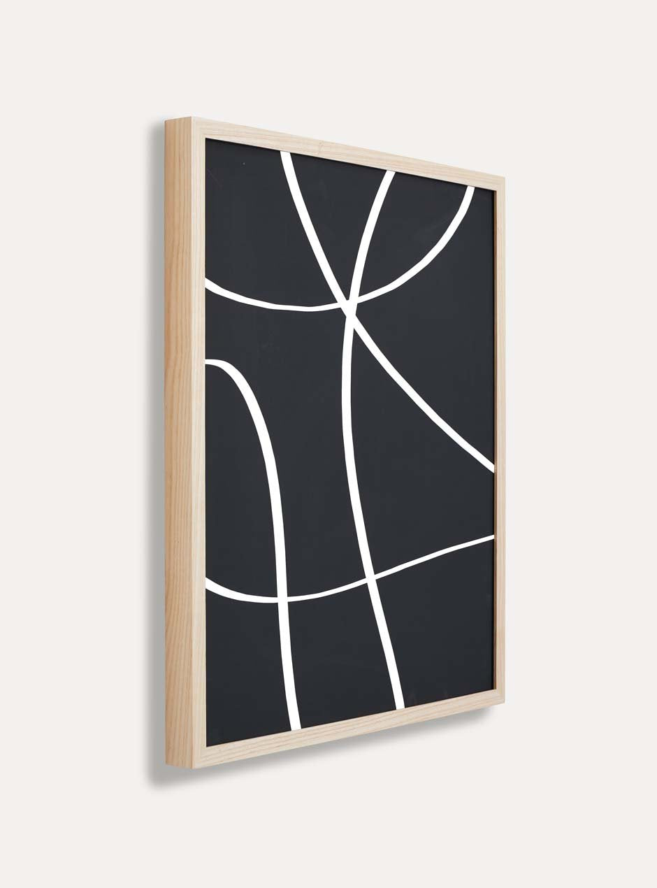 side view  thin wooden frame  