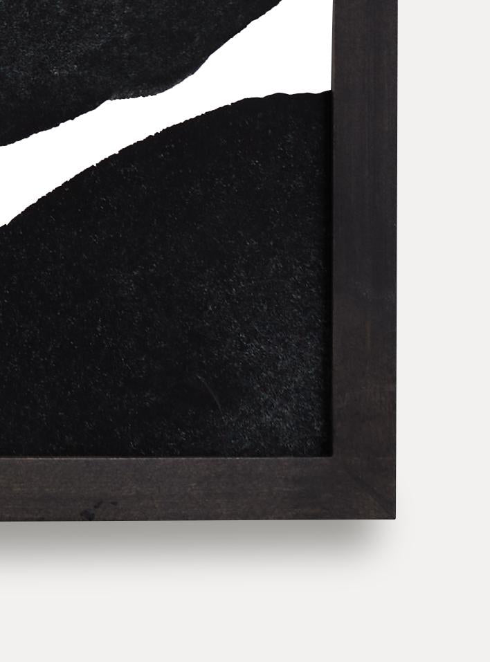 Up close detail photo of wooden frame showing wood grain
