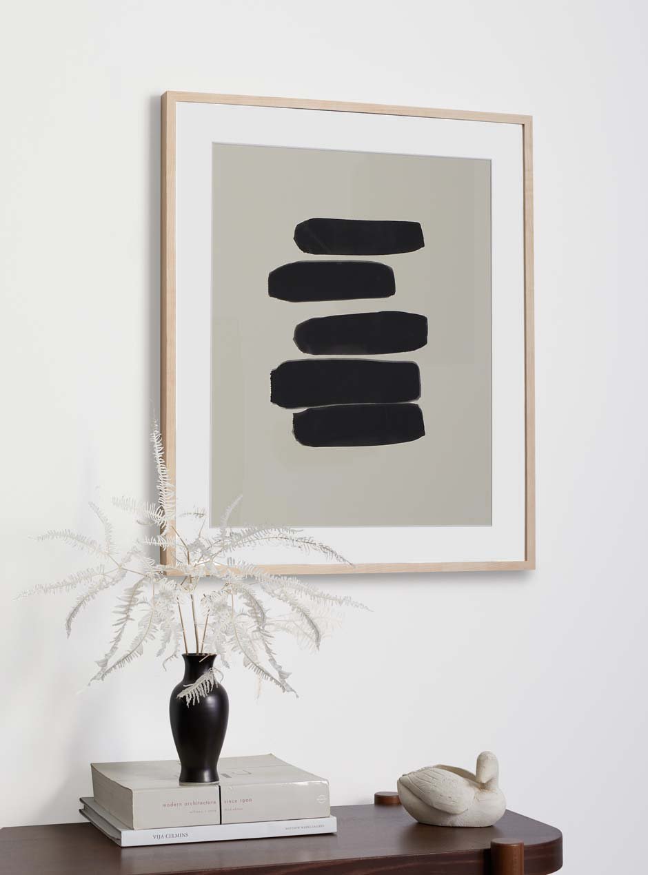  thin wooden frame  hung in home