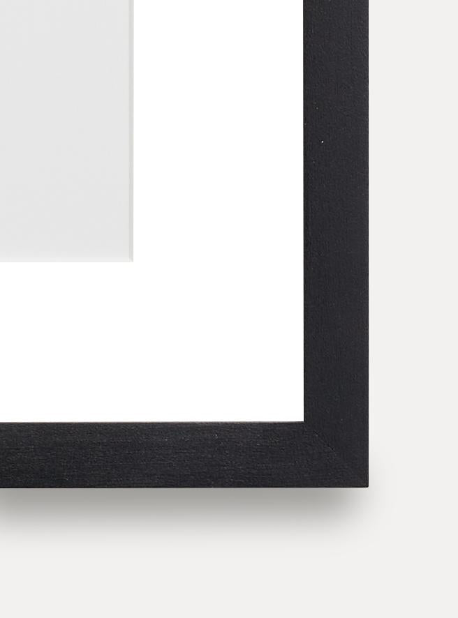 Up close detail photo of wooden frame showing wood grain