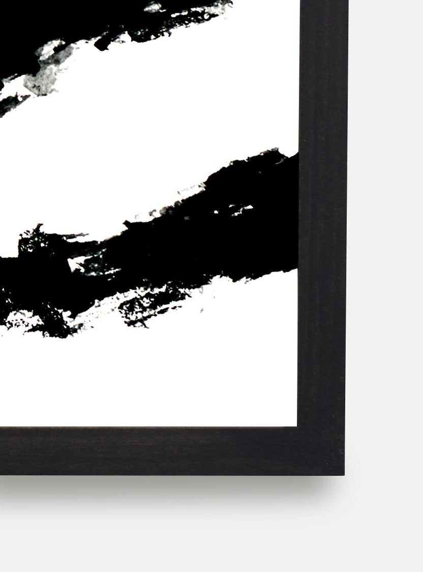 Up close detail photo of wooden frame showing wood grain