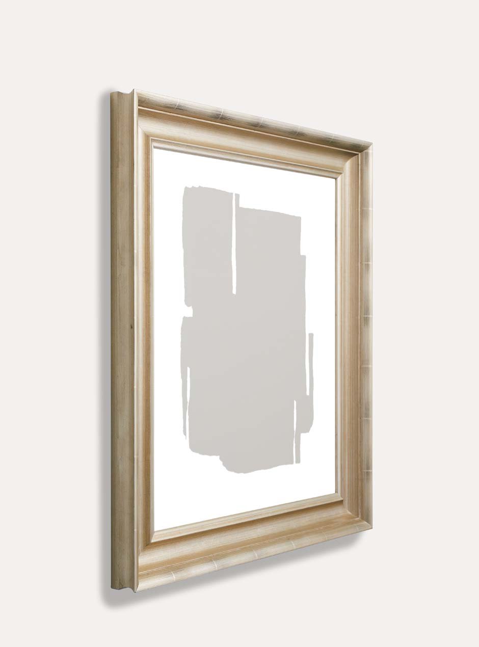 side view gold frame