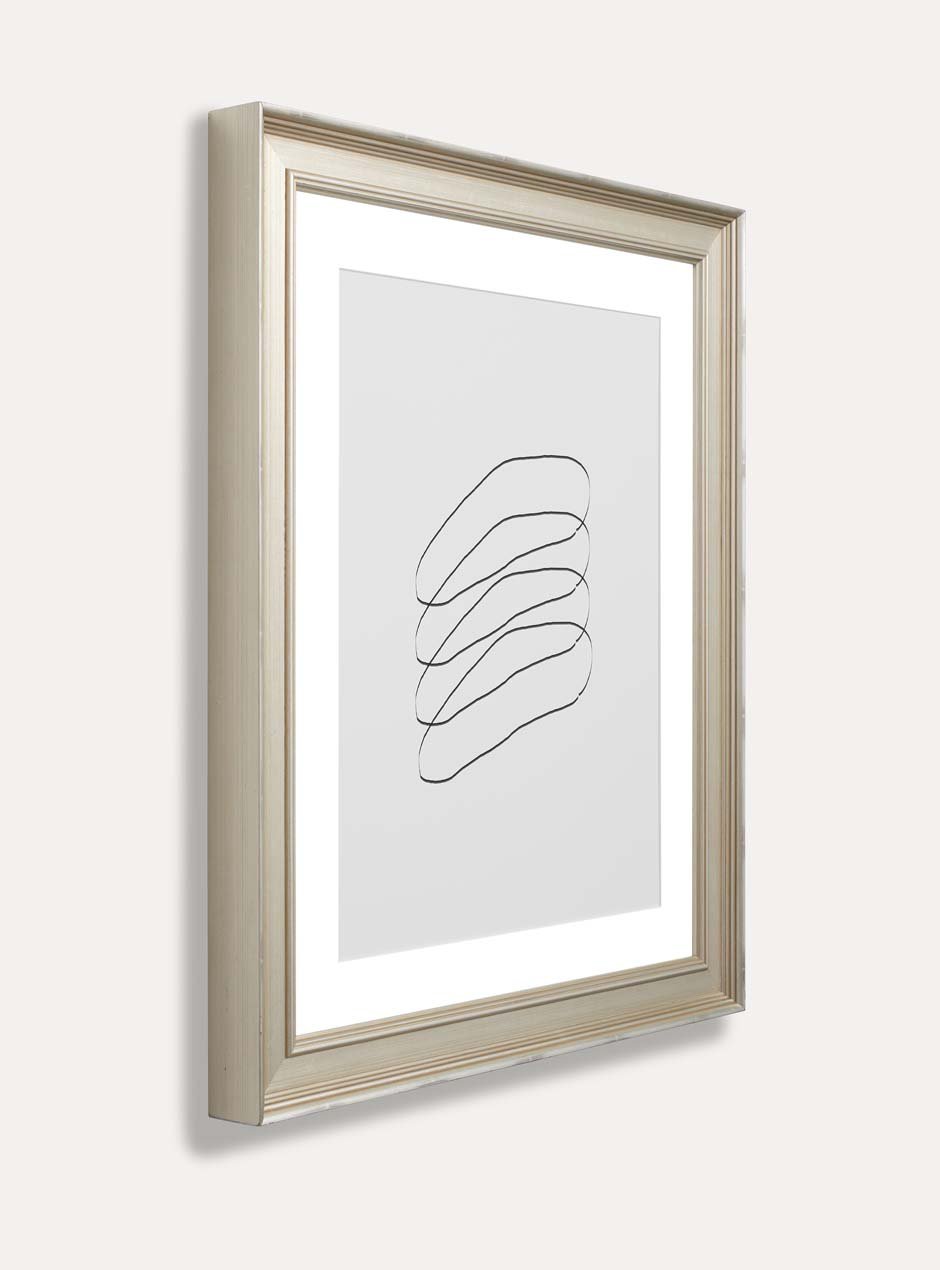 side view silver frame