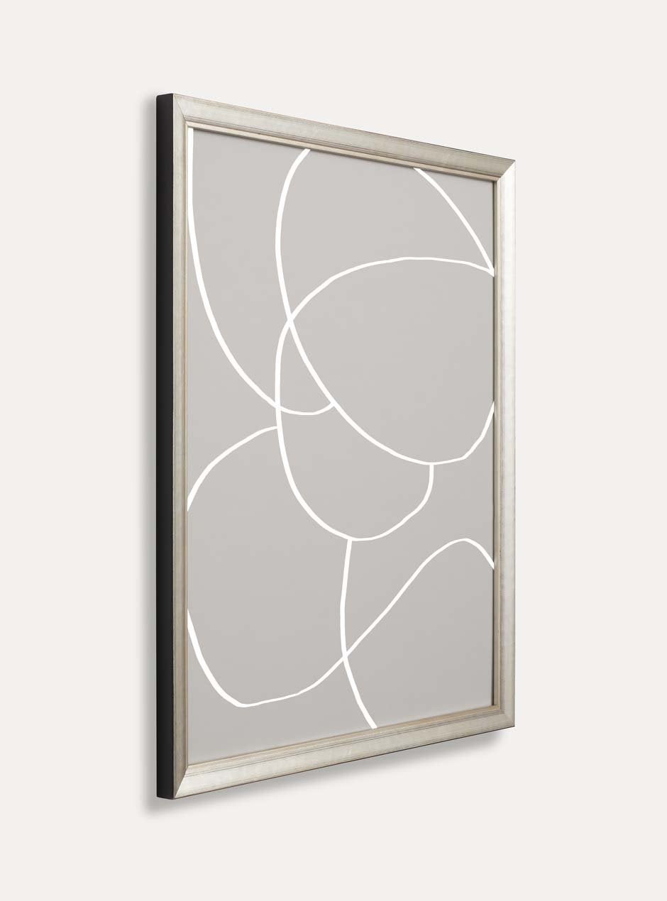 side view silver mirror