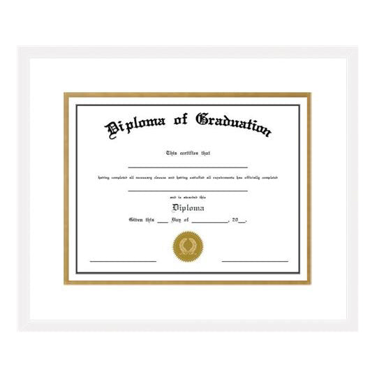 White Diploma Frame