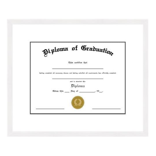 White Diploma Frame